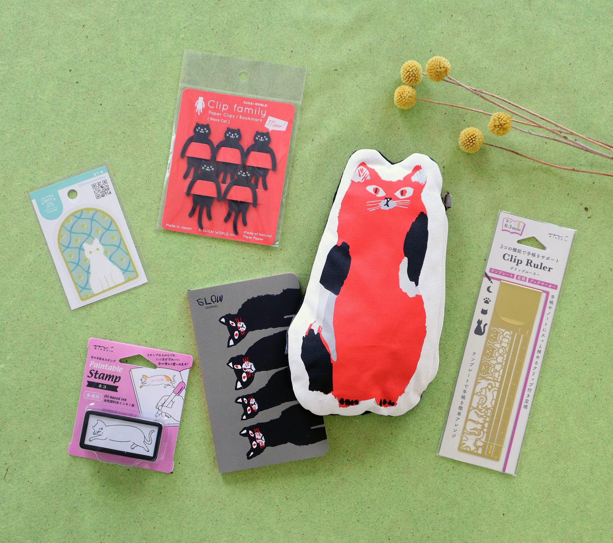 ネコ好きさんにおすすめ♪ ネコデザインの文具セット - 文華堂｜島根県